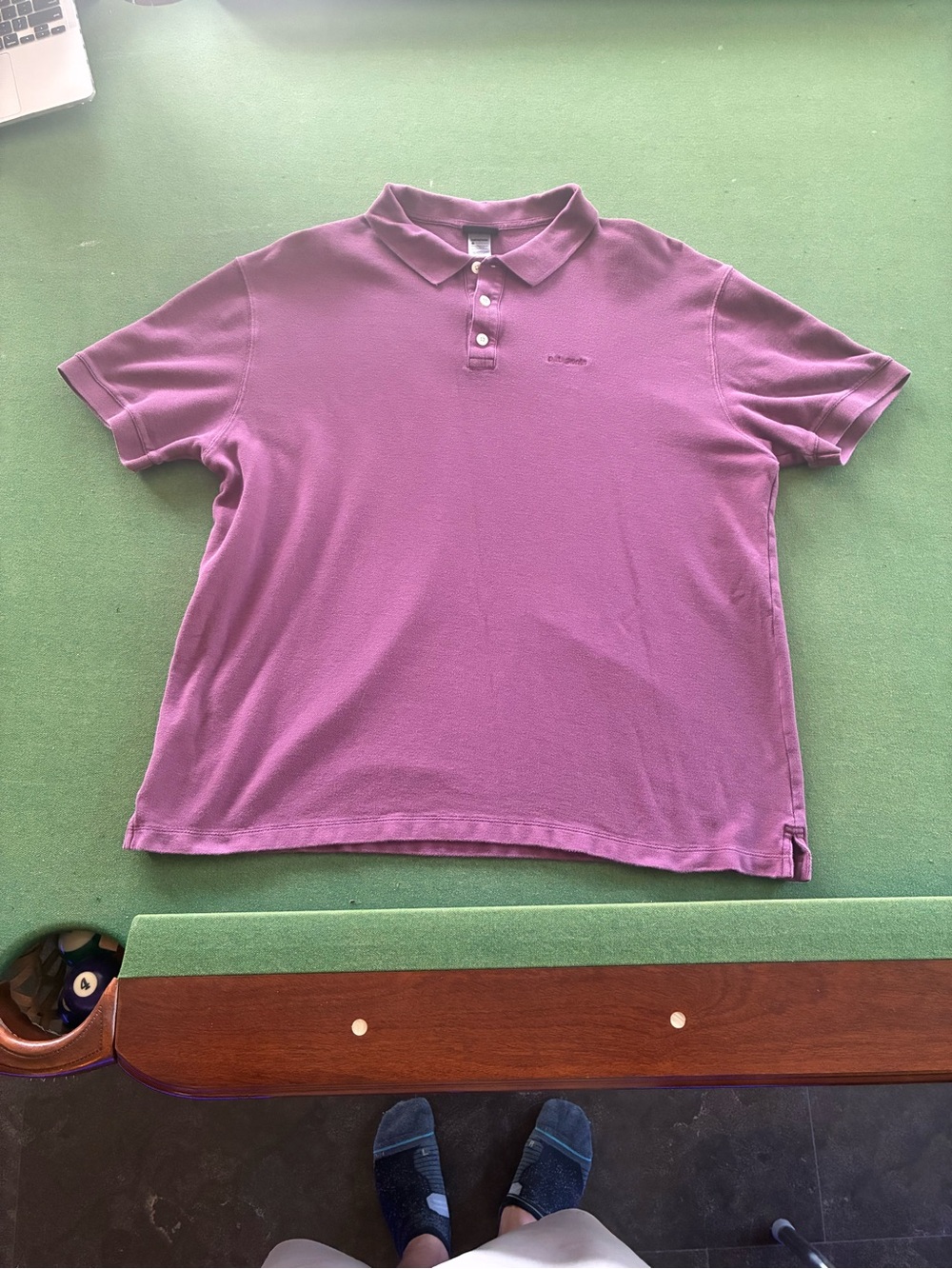 Vintage 90s Patagonia Knit Polo Shirt 3-Button Collar Burgundy Red Men's Size XL